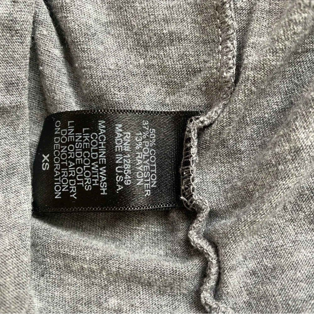 Aviator Nation Gray Lightning Bolt LADIES XS T-Shirt - Picture 3 of 3